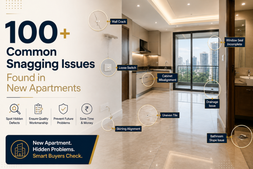 100+ Common Snagging Issues Found in New Apartments