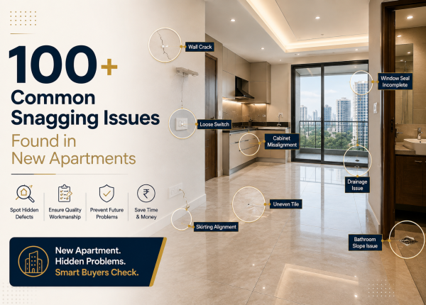 100+ Common Snagging Issues Found in New Apartments